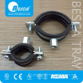Besca Manufacture Hardware Industrial Pipe Clamps With Rubber Suppliers